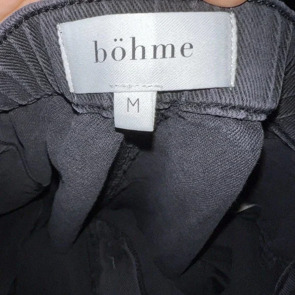 Bohme Black Paper mom jeans, Tapered Leg Woman Size M - Picture 7 of 8